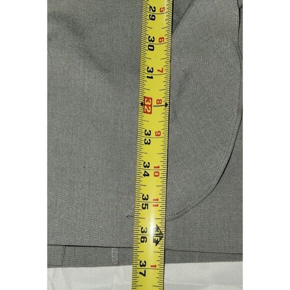 Calvin Klein Grey Sleeveless Sheath Dress With Brown Belt Size Medium (See Measu - Picture 5 of 6